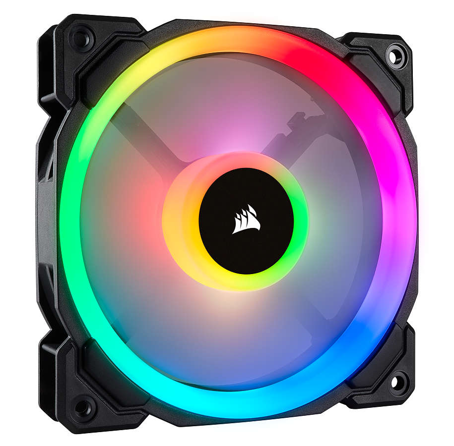 Kotelotuuletin - Corsair LL140 RGB kaksinkertainen valo - Kotelotuuletin - 140mm - Musta RGB LED valolla - 25 dBA - CO-9050073-WW