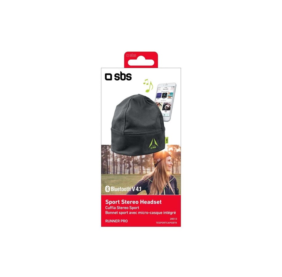 Älykellot, Urheilukellot & Aktiivisuusrannekkeet - SBS Runner Cap Headphones Gray - TESPORTCAPSBTK