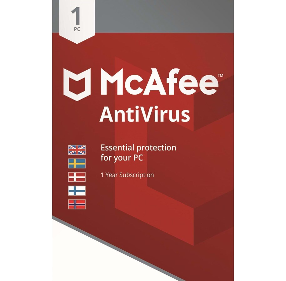 Antivirus & turvallisuus - McAfee AntiVirus - Nordic Elektronisk - MAB006NR1RDD