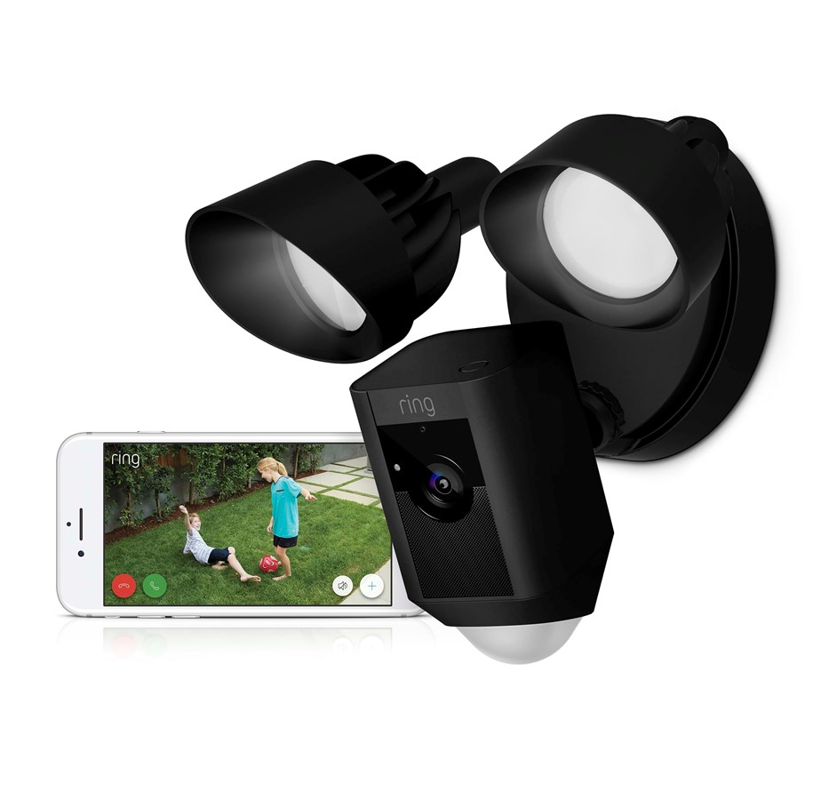 Smart Home - Älykoti - Ring Floodlight Cam - Turvakamera - Musta - 8SF1P7-BEU0