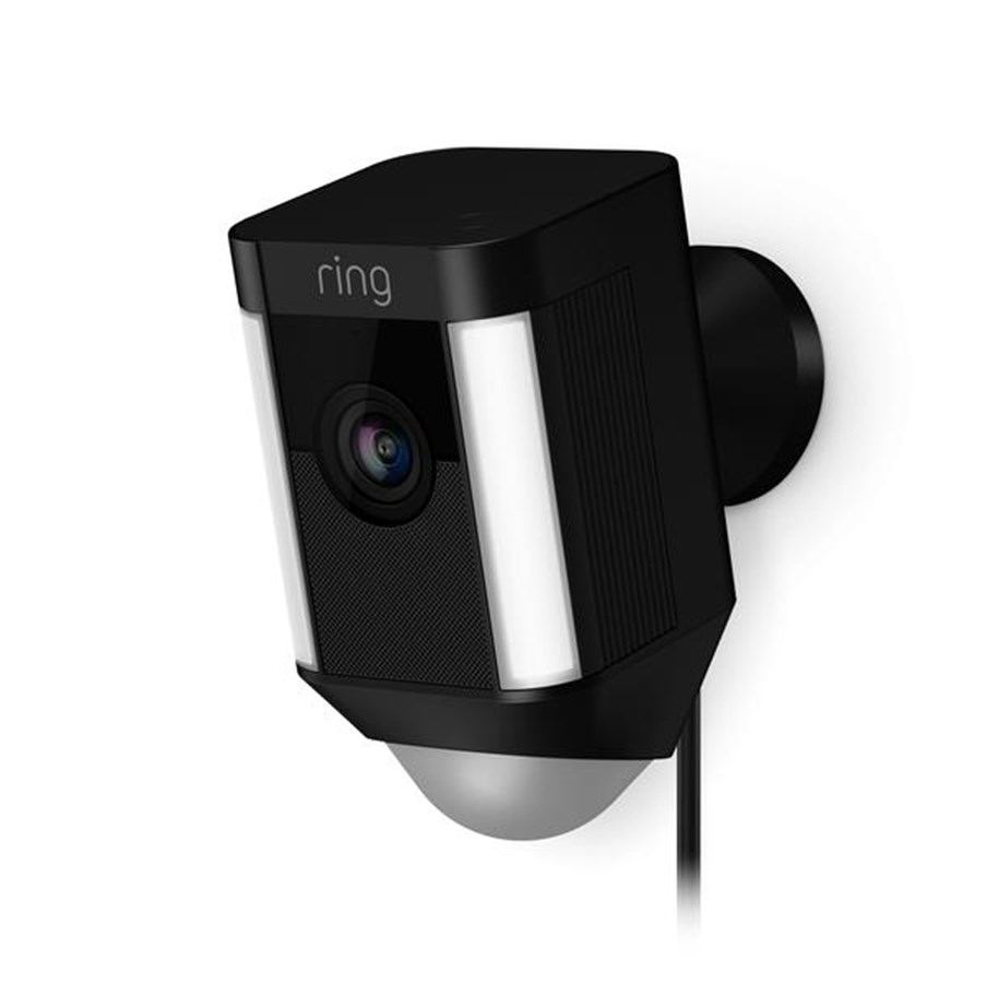Smart Home - Älykoti - Ring Spotlight Cam Wired - Langallinen valvontakamera - Musta - 8SH1P7-BEU0