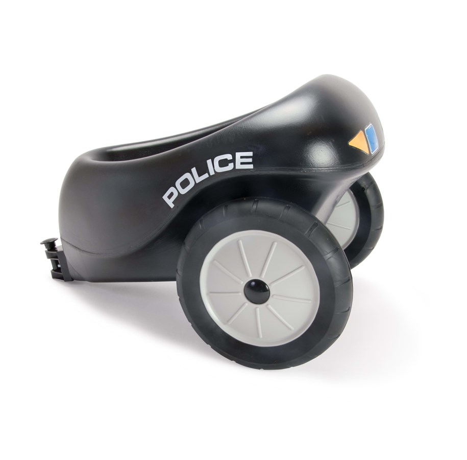 Tasapainopyörät, potkuautot ja potkulaudat - Dantoy TRAILER POLICE WITH RUBBER WHEELS - 3340