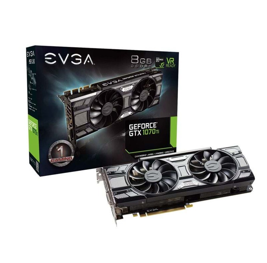 Näytönohjaimet - EVGA GeForce GTX 1070 Ti Black - 8GB GDDR5 RAM - Näytönohjaimet - 08G-P4-5671-KR