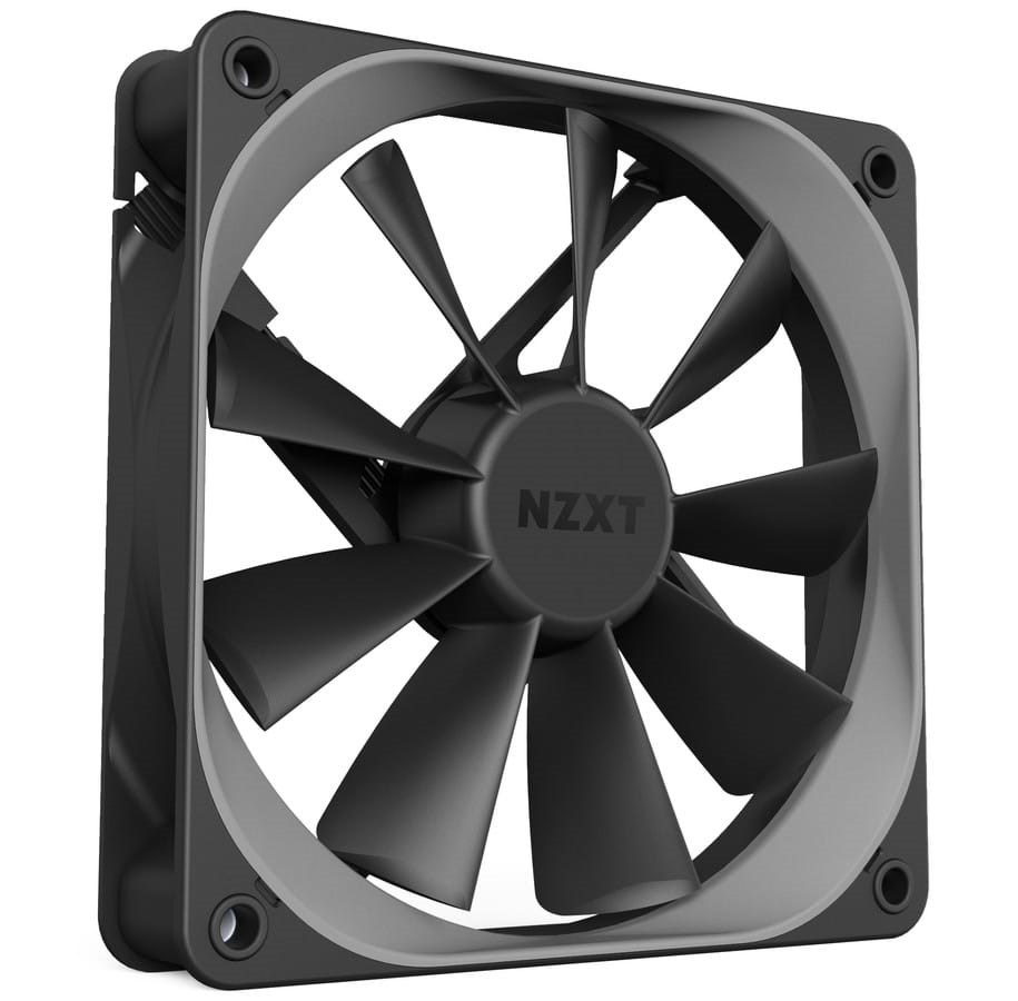 Kotelotuuletin - NZXT Aer F120 High Performance Airflow Twin Pack - Kotelotuuletin - 120mm - musta - 31 dBA - RF-AF120-D1