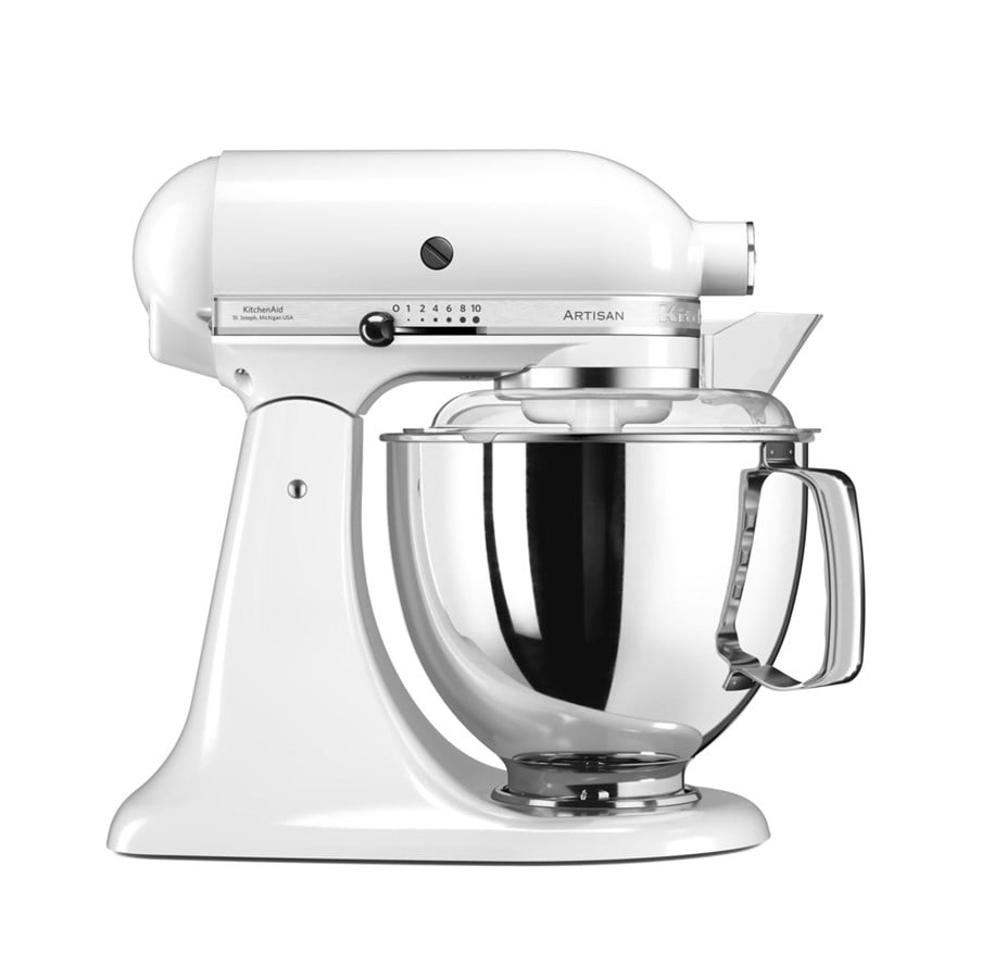 Monitoimikoneet, yleiskoneet ja ruokaprosessorit - KitchenAid Yleiskone 5KSM175PSEWH Artisan - White - 5KSM175PSEWH