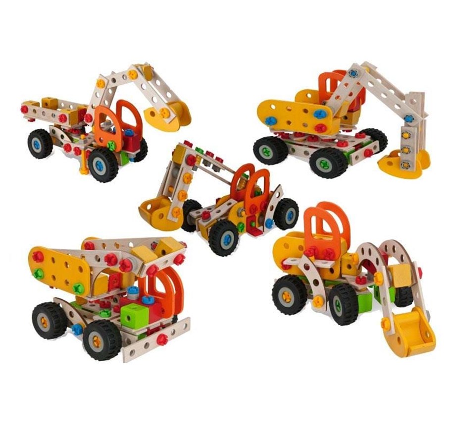 Puulelut - Eichhorn Constructor 5in1 175 pcs - 100039034
