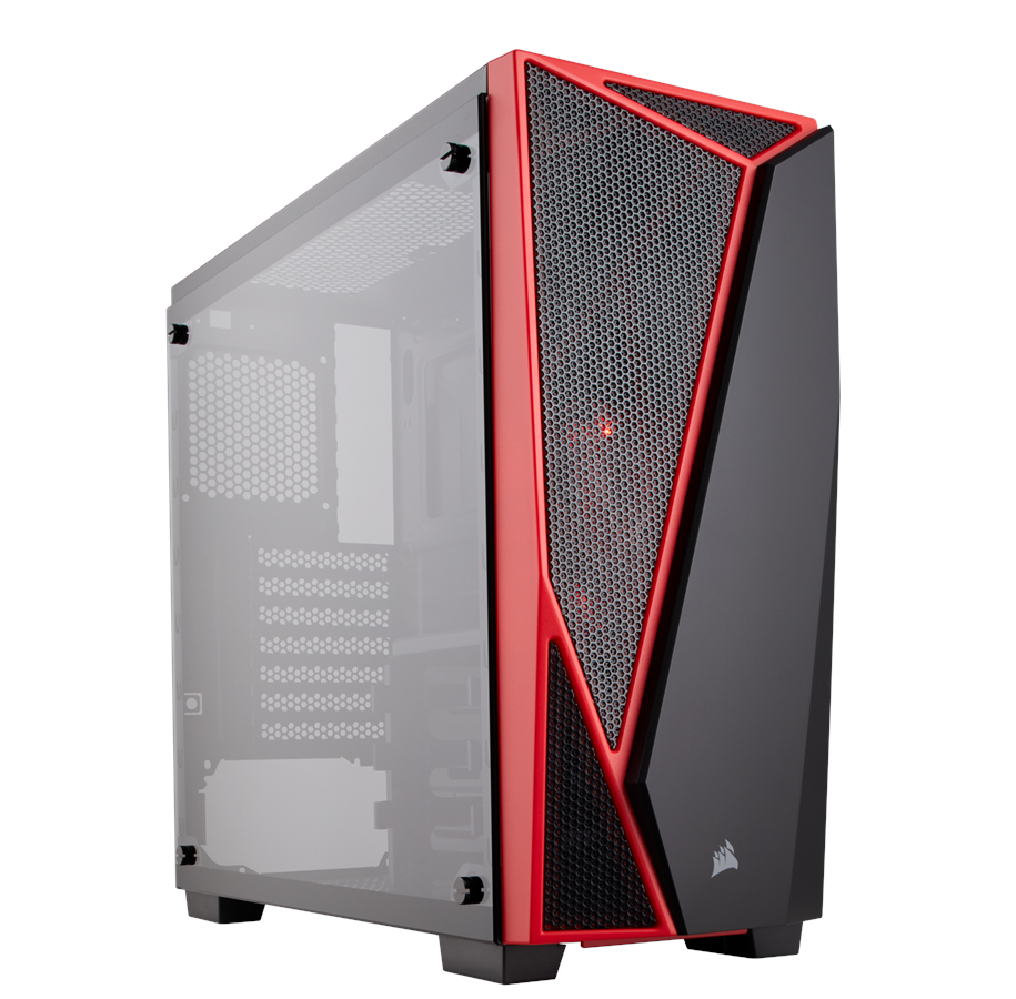 Kotelot - Corsair Carbide SPEC-04 Tempered Glass - Red - Kotelot - Miditower - Punainen - CC-9011117-WW