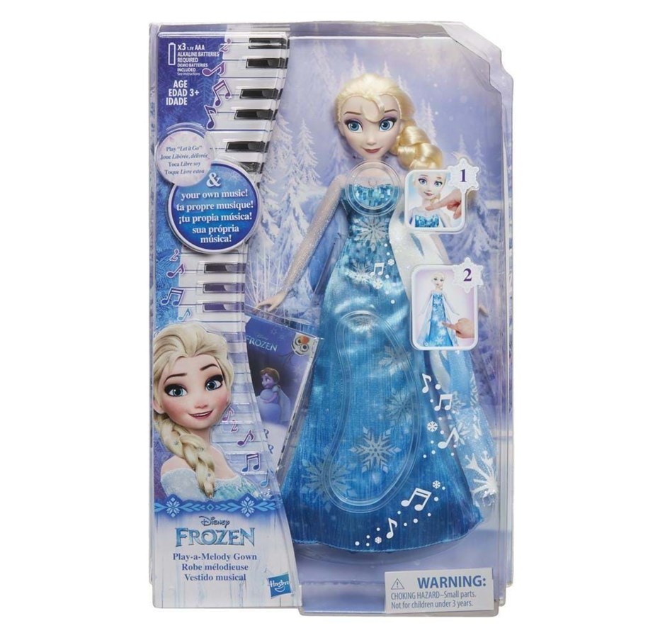 Hahmot - Hasbro FRZ Play-A-Melody Gown Elsa - C0455EU40