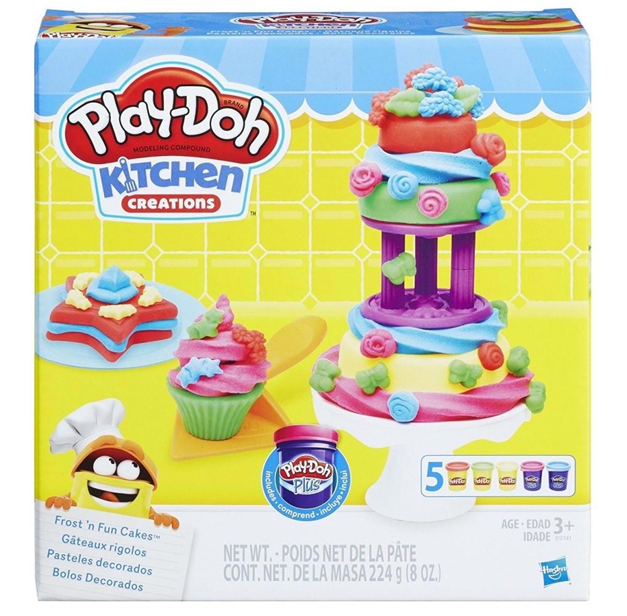 Rakennussarjat - Hasbro Play-doh Frost -N Fun Cakes - B9741