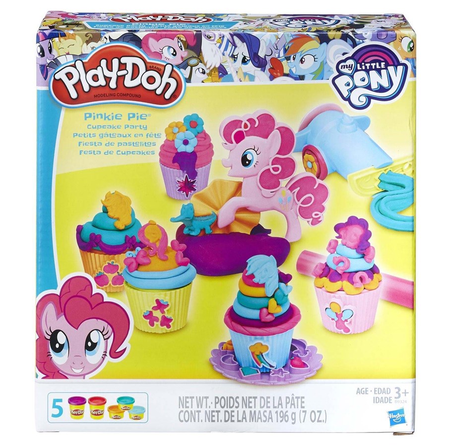 Rakennussarjat - Hasbro Play Doh My Little Pony Pinky Pie Cupcake Party - B9324EU4