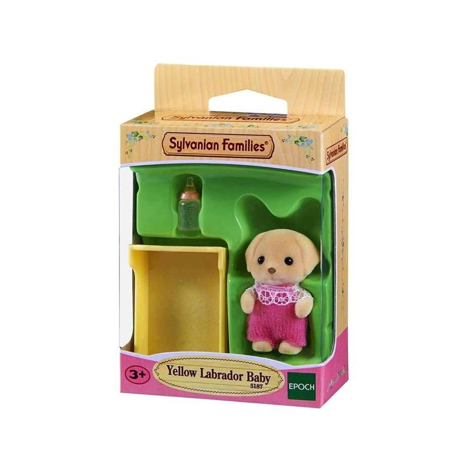 Nuket, pehmolelut ja oheistarvikkeet - Sylvanian Families Yellow Labrador Baby - 5187
