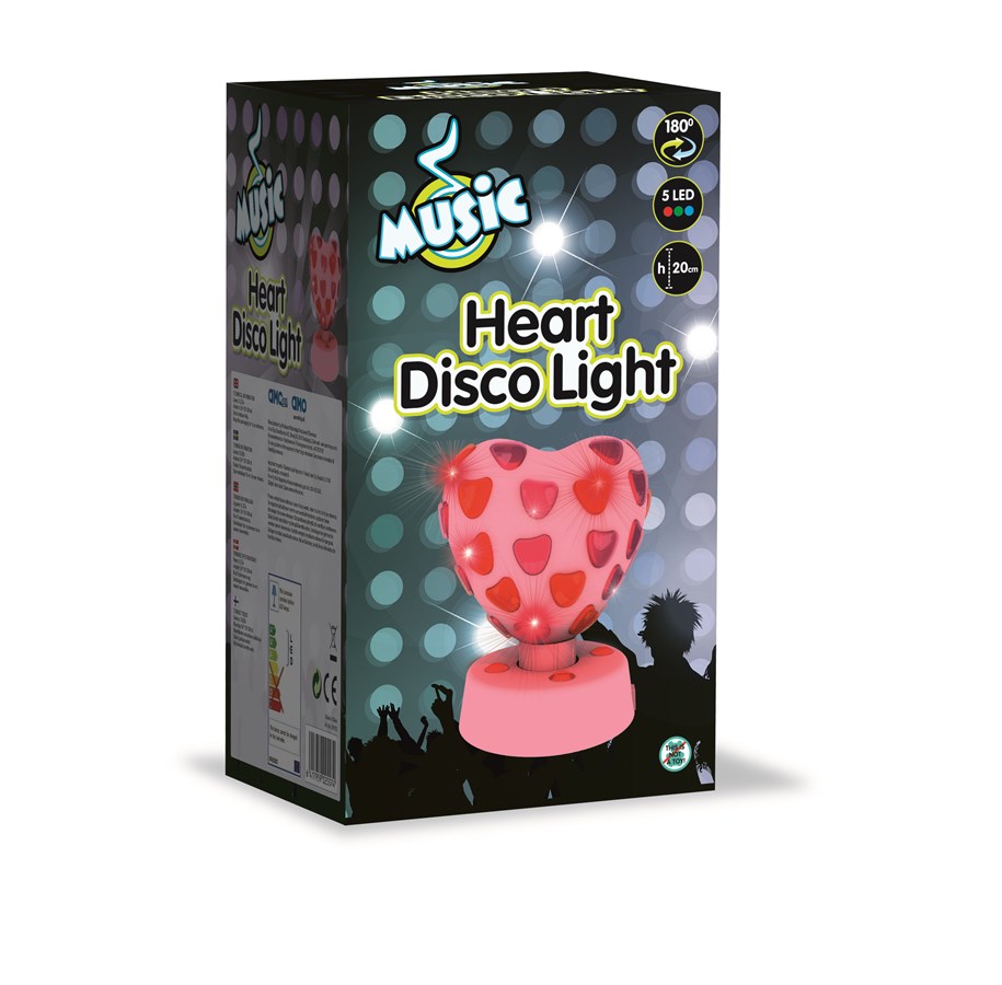 Musiikki - Music Disco light heart - 501102
