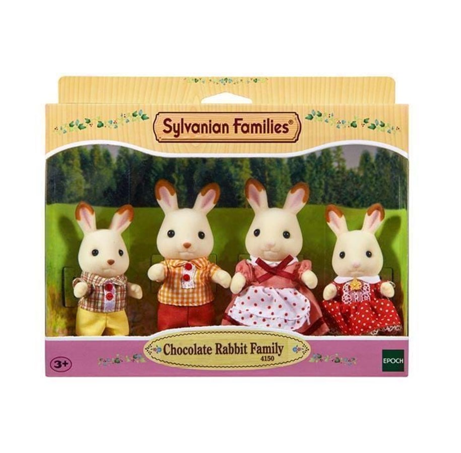 Nuket, pehmolelut ja oheistarvikkeet - Sylvanian Families SF Chocolate Rabbit Family - 4150