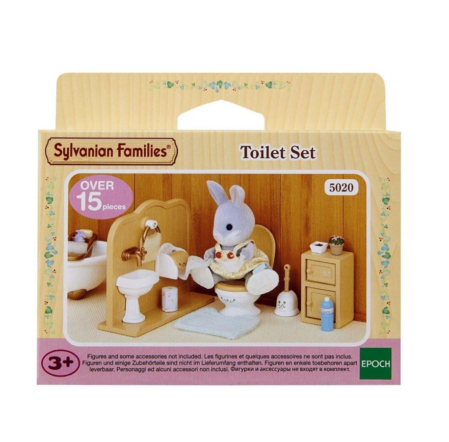 Nuket, pehmolelut ja oheistarvikkeet - Sylvanian Families WC-istuinsetti - 5020