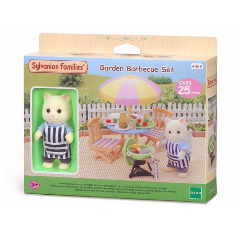 Nuket, pehmolelut ja oheistarvikkeet - Sylvanian Families Garden Barbecue Set - 4869