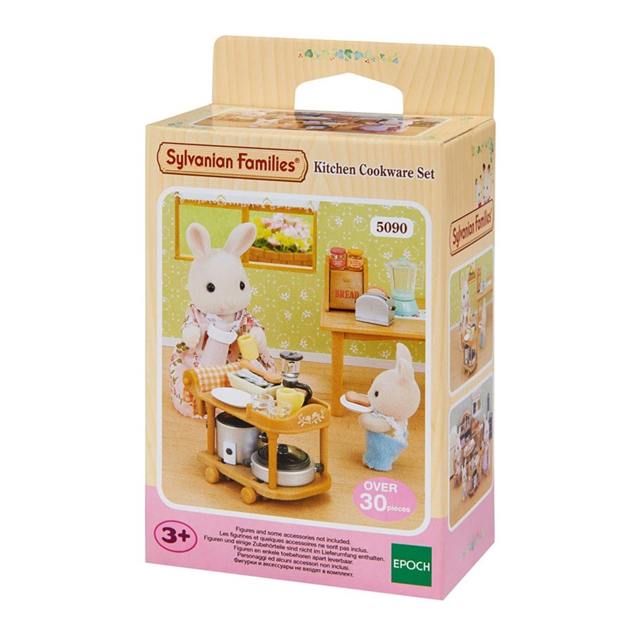 Nuket, pehmolelut ja oheistarvikkeet - Sylvanian Families Kitchen Cookware Set - 5090