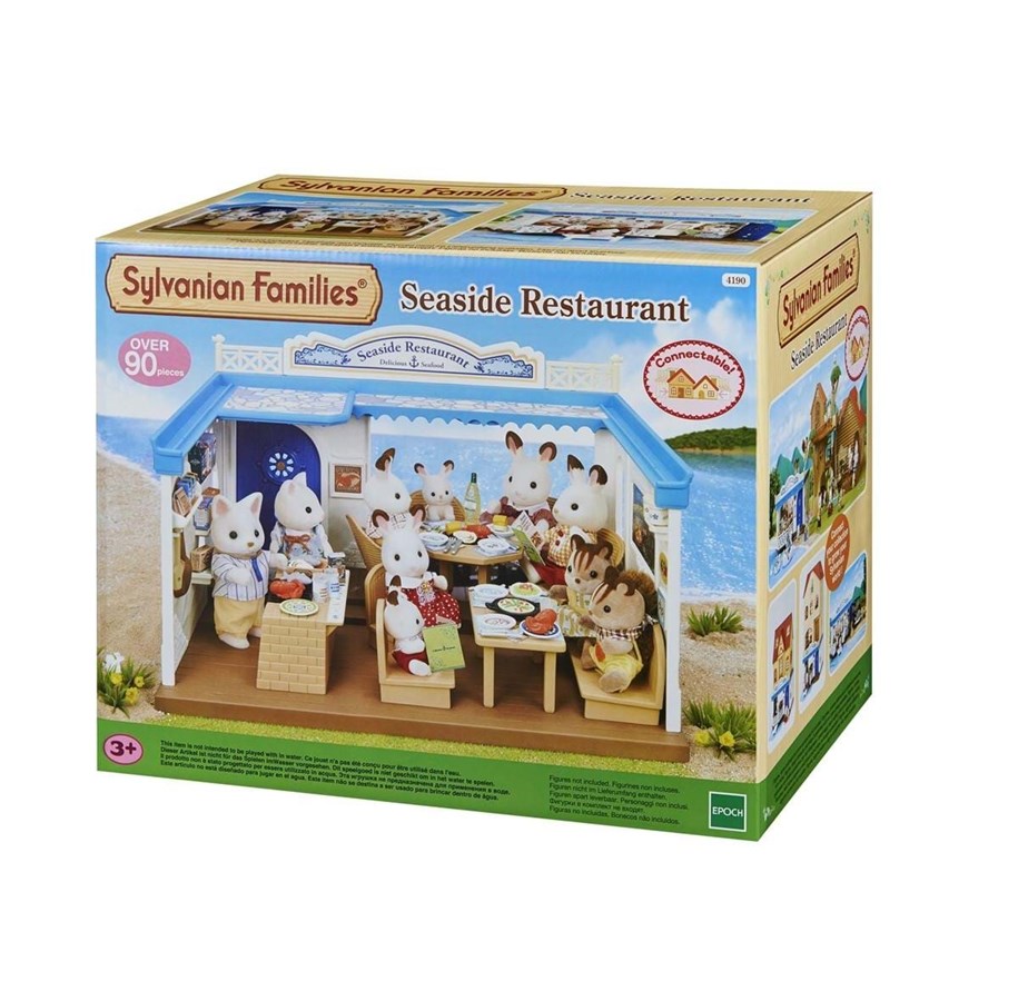 Nuket, pehmolelut ja oheistarvikkeet - Sylvanian Families Seaside Restaurant - 4190