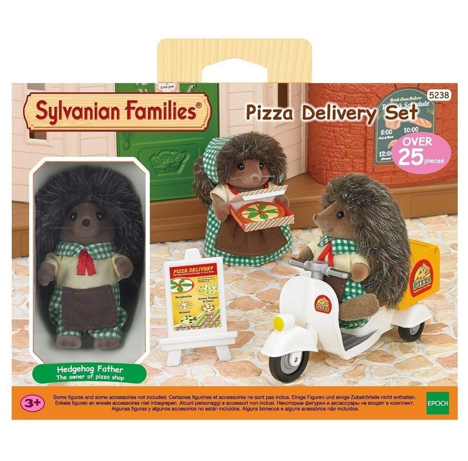 Nuket, pehmolelut ja oheistarvikkeet - Sylvanian Families Pizza Delivery Set - 5238