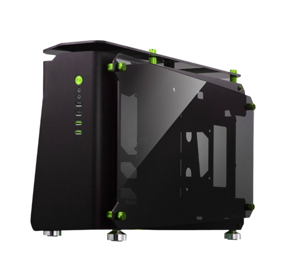Kotelot - PC-Cooling Jonsbo JB-MOD1-MINI BR - Black/Green - Kotelot - Miditower - Vihreä - 600045545