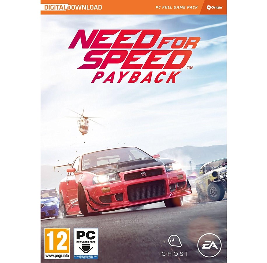 Pelit - Need for Speed: Payback (Code in a Box) - Windows - 12 - Kilpa-ajo - 5035225121556