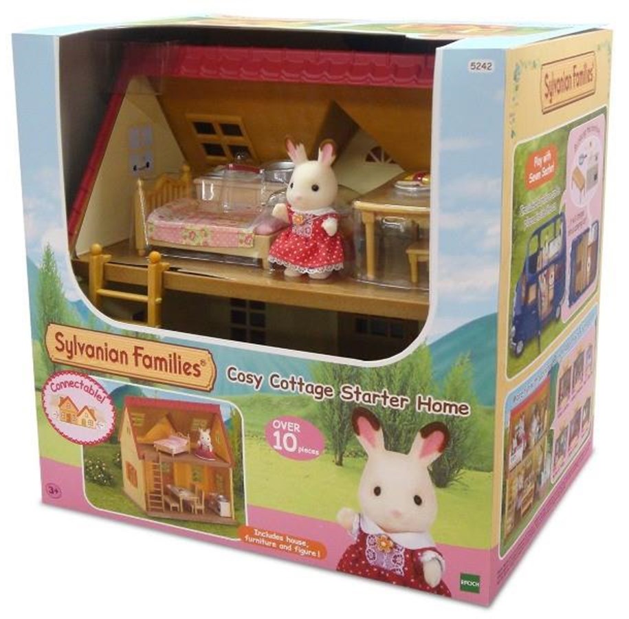 Nuket, pehmolelut ja oheistarvikkeet - Sylvanian Families Cosy Cottage Starter Home (Window Package) - 5242