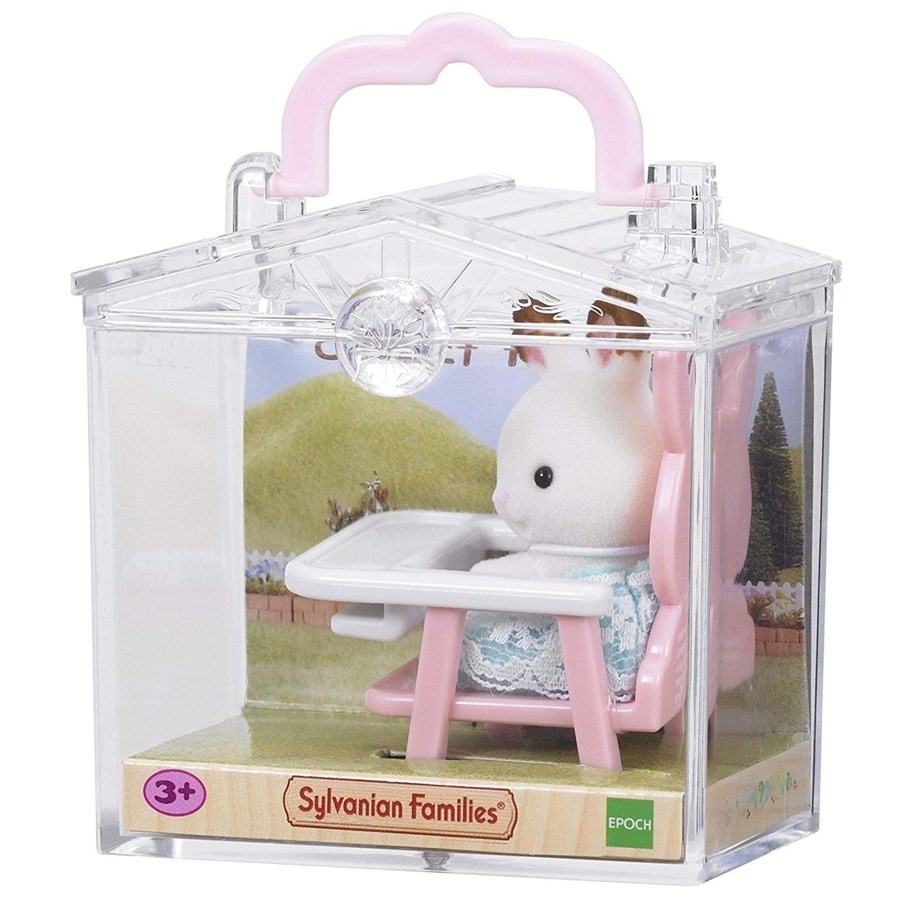 Nuket, pehmolelut ja oheistarvikkeet - Sylvanian Families Baby Carry Case (Rabbit on Baby Chair) - 5197