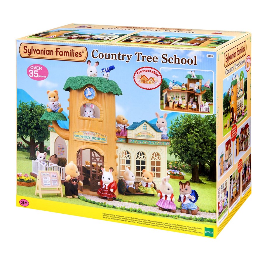 Dollhouse & Accessories - Sylvanian Families Country Tree School - 5105