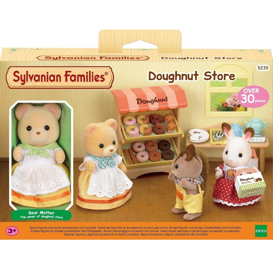 Nuket, pehmolelut ja oheistarvikkeet - Sylvanian Families Doughnut Store - 5239