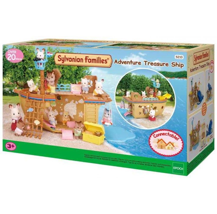 Nuket, pehmolelut ja oheistarvikkeet - Sylvanian Families Adventure Treasure Ship - 5210