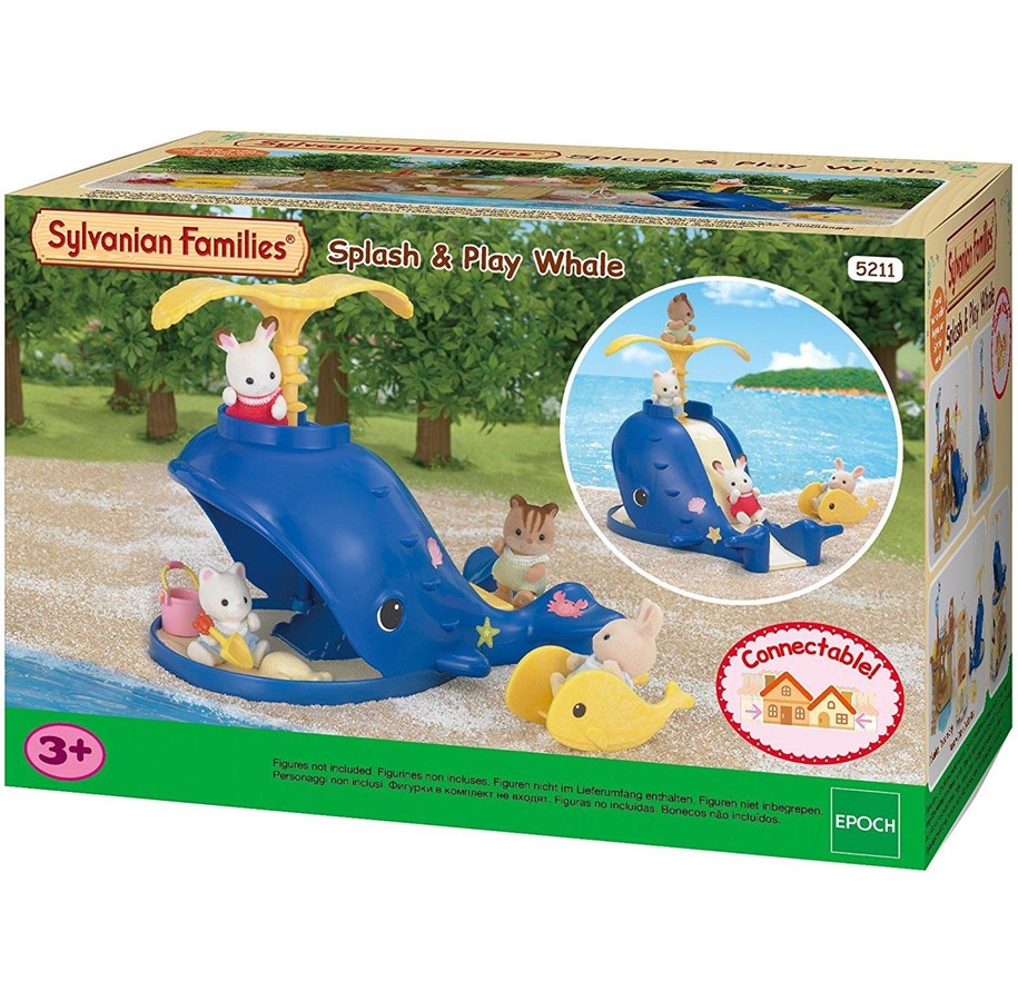 Nuket, pehmolelut ja oheistarvikkeet - Sylvanian Families SF Splash - Play Whale - 5211