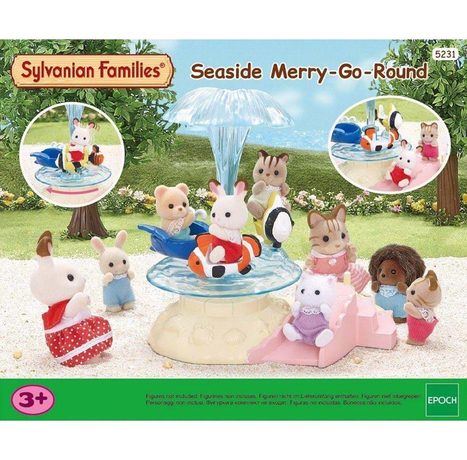 Nuket, pehmolelut ja oheistarvikkeet - Sylvanian Families Seaside Merry-Go-Round - 5231