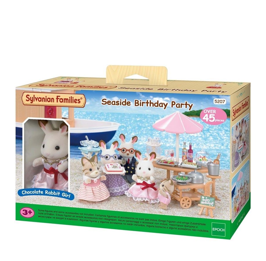 Nuket, pehmolelut ja oheistarvikkeet - Sylvanian Families Seaside Birthday Party - 5207