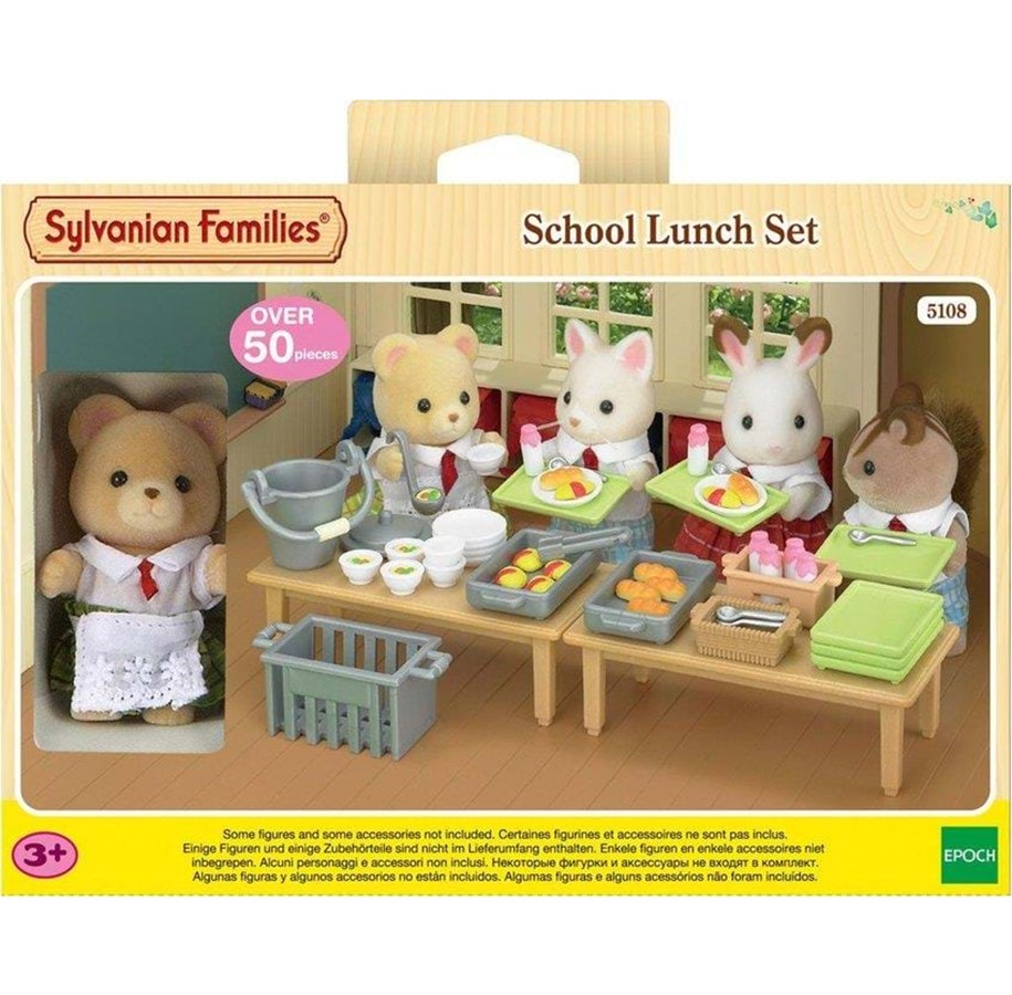 Nuket, pehmolelut ja oheistarvikkeet - Sylvanian Families School Lunch Set - 5108