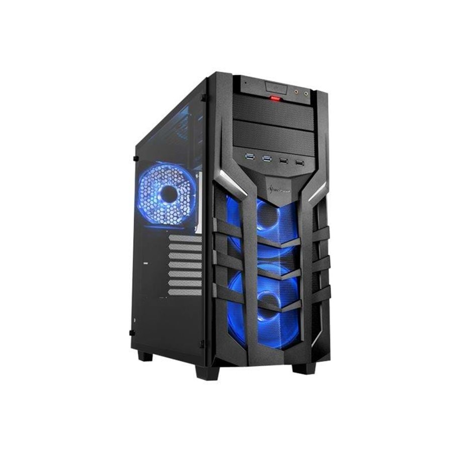 Kotelot - Sharkoon DG7000-G RGB - miditower - ATX - Kotelot - Miditower - Musta - 4044951021093