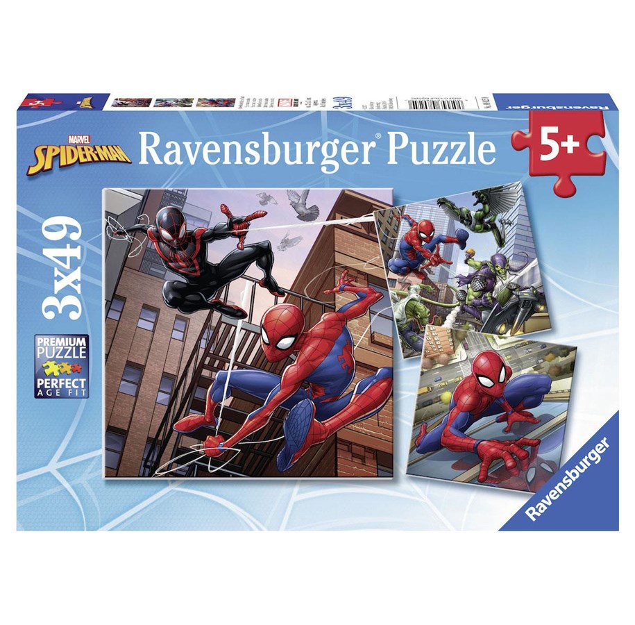 Palapelit - Ravensburger Spiderman Puzzle 3x49st - 80250