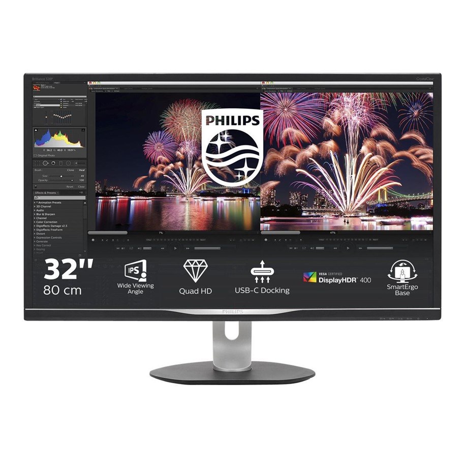 Näyttö - 32" Philips Brilliance P-line 328P6AUBREB QHD USB Hub -kaiuttimet - 328P6AUBREB/00
