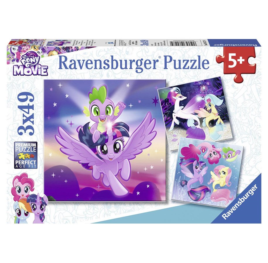 Palapelit - Ravensburger My Little Pony - Adventures with the Ponies 3x49s - 80274