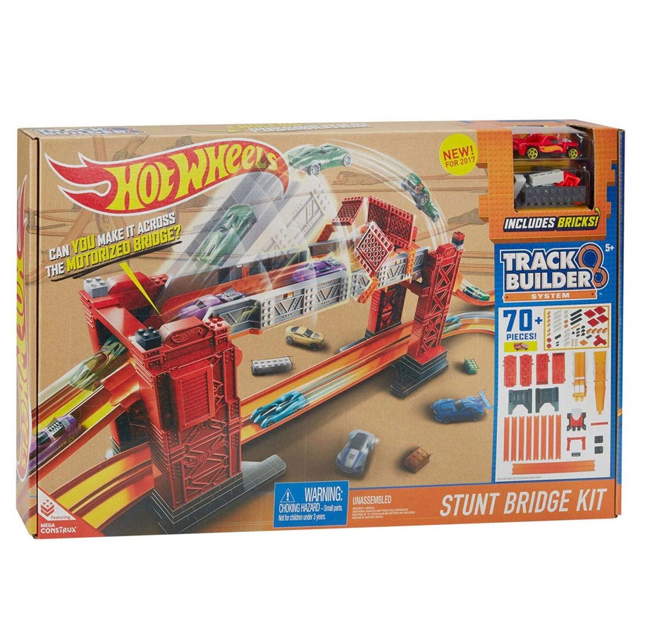Leluautot - Hotwheels2 Hot Wheels Track Builder Bridge Stunt Set - DWW97