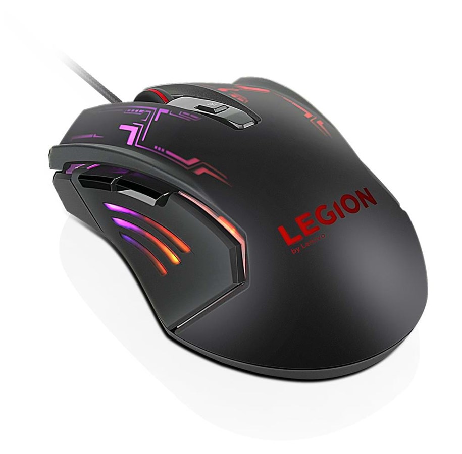 Hiiret - Lenovo Legion M200 RGB Gaming Mouse - Hiiri - Optinen - 5 painiketta - Musta - GX30P93886