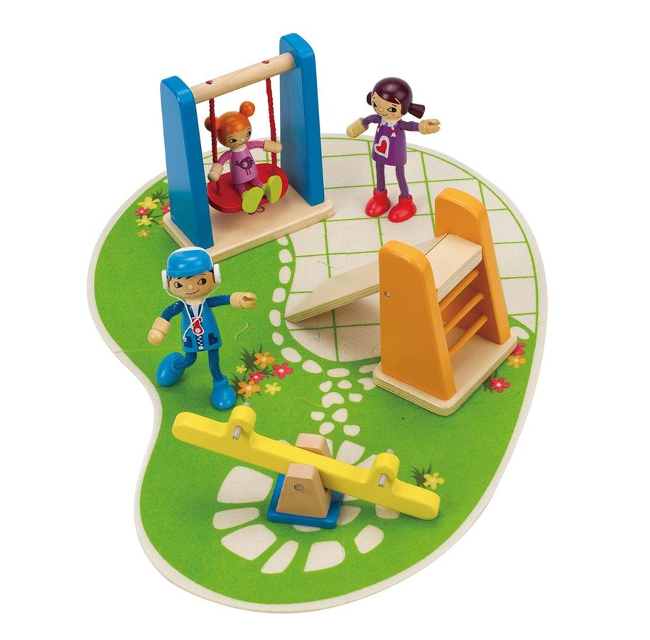 Puulelut - Hape Playground Doll's House Furniture - E3461