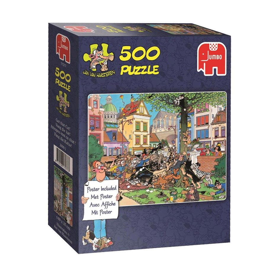 Palapelit - Jan van Haasteren catch the cat 500pcs - 17277
