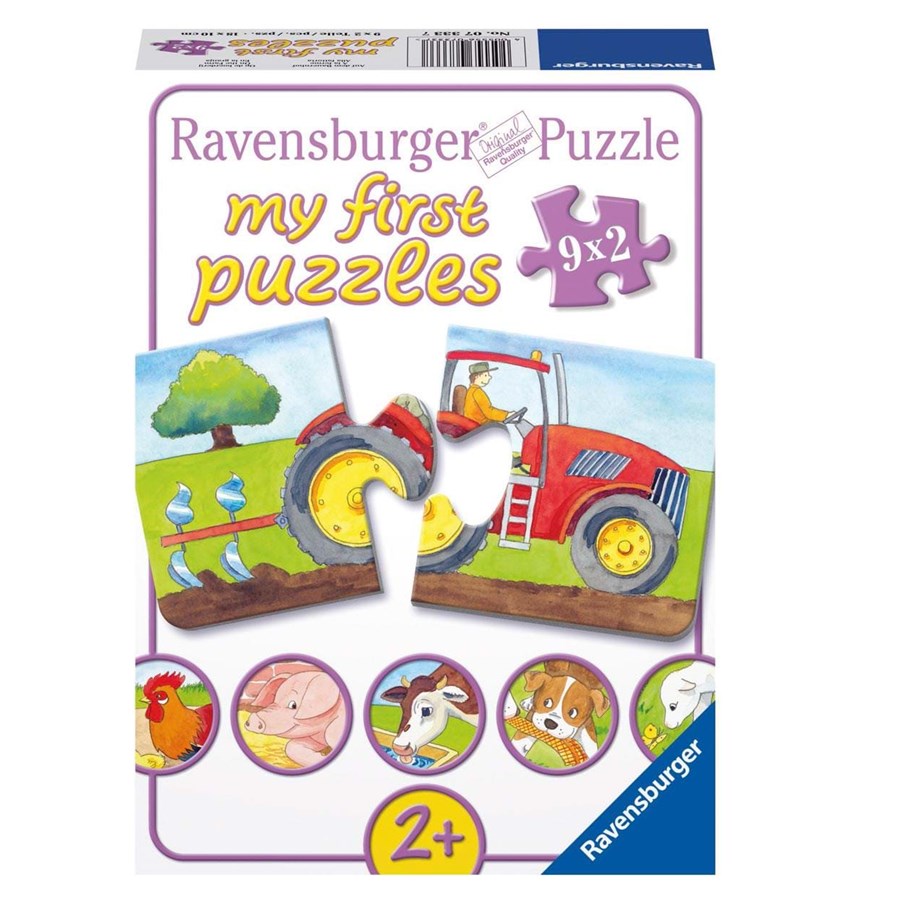 Palapelit - Ravensburger Maatilalla 9x2 kpl. - 73337