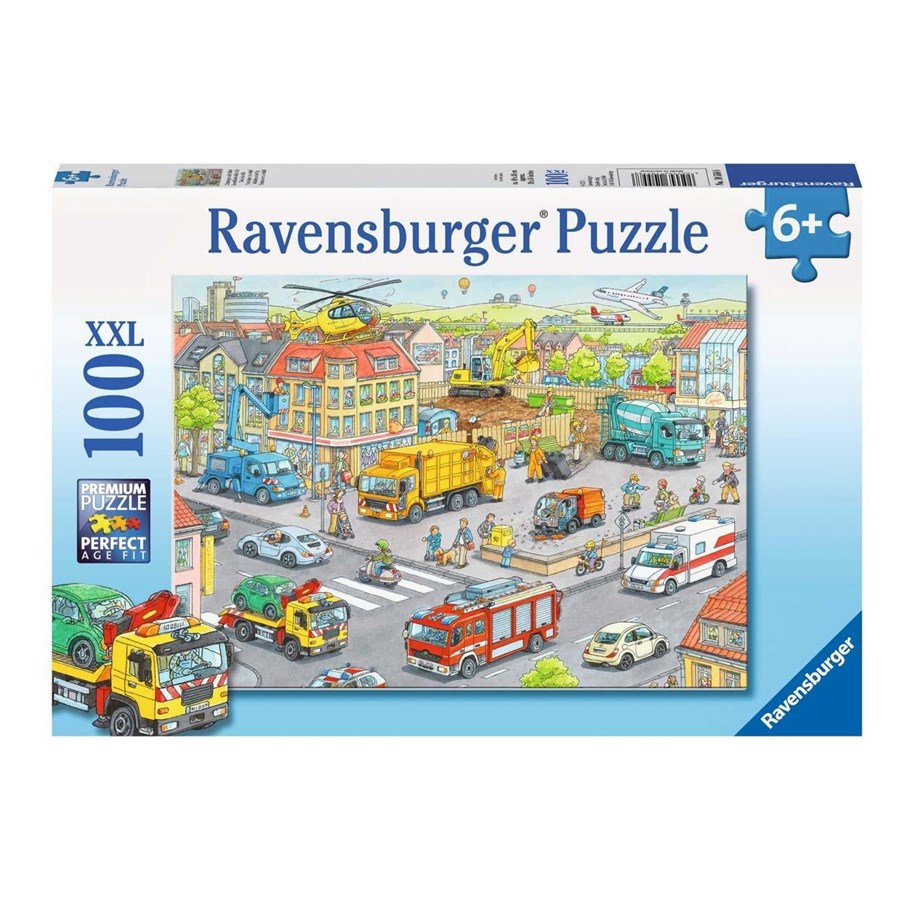 Palapelit - Ravensburger Vehicles in the city 100pcs. XXL - 105588