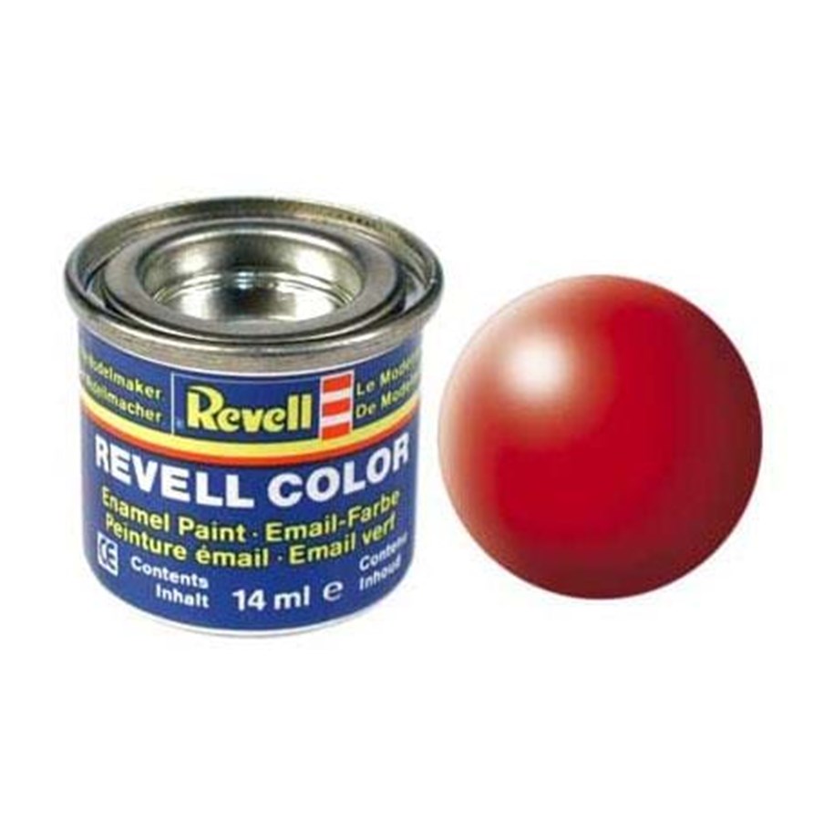Pienoismallit - Revell enamel paint # 332-bright Punainen silk Matt - MR-32332