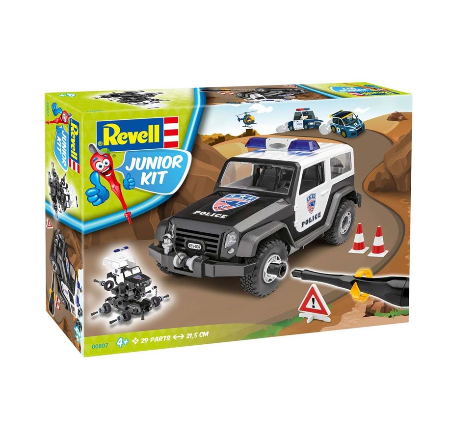 Pienoismallit - Revell Junior Kit Offroad Police Car - 00807