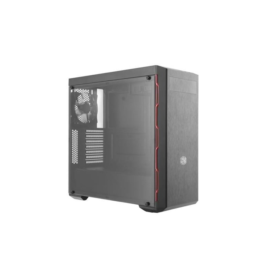 Kotelot - Cooler Master MasterBox MB600L - Red Trim - Kotelot - Miditower - Punainen - MCB-B600L-KANN-S00