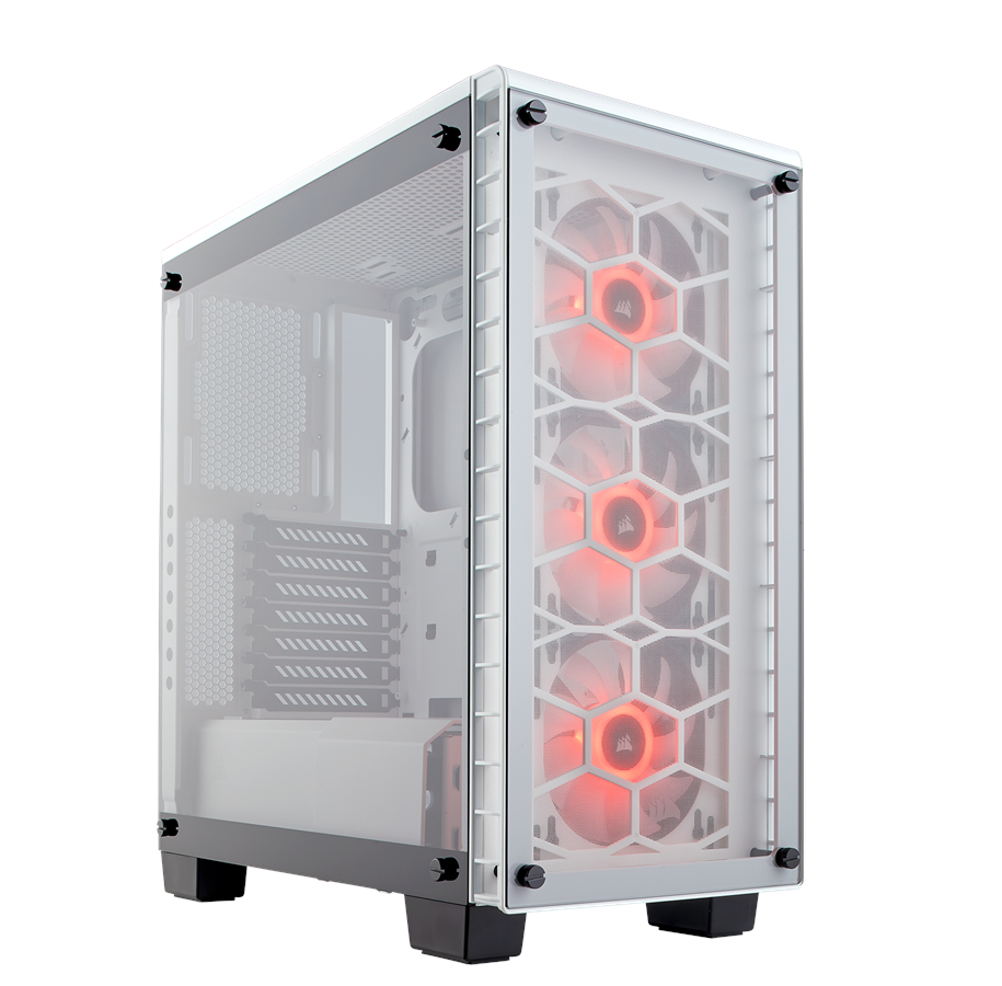 Kotelot - Corsair Crystal 460X RGB - White - Kotelot - Miditower - Valkoinen - CC-9011129-WW