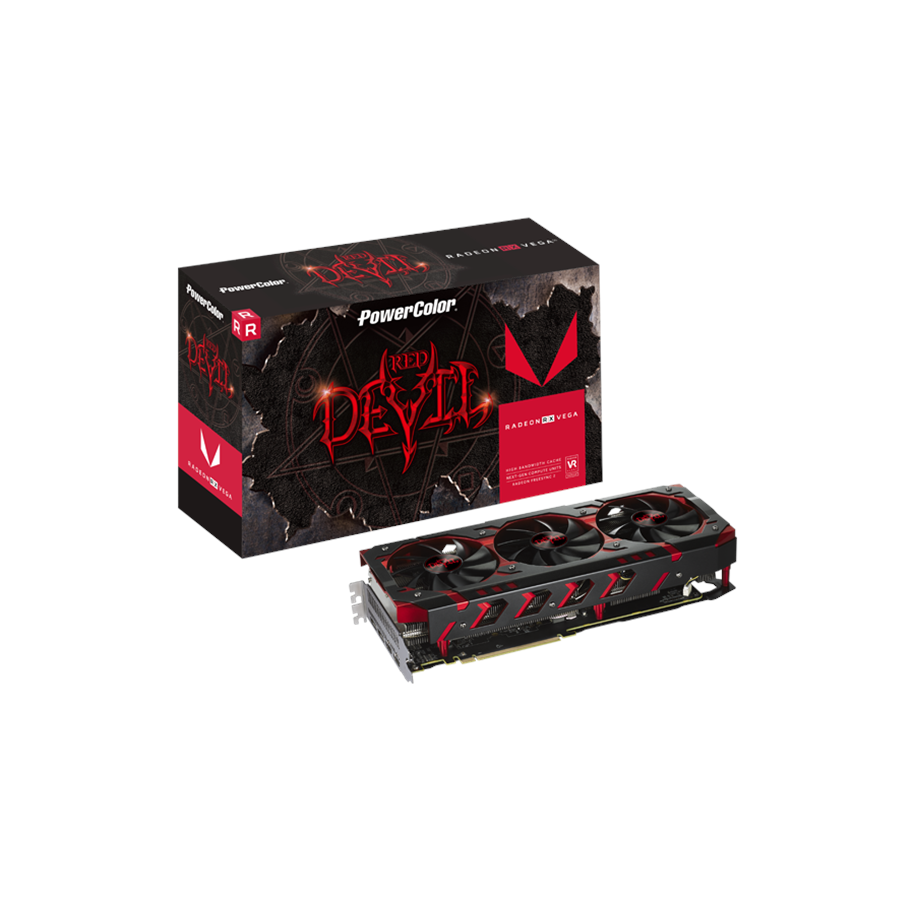 Näytönohjaimet - PowerColor Radeon RX VEGA 56 Red Devil - 8GB HBM - Näytönohjaimet - AXRX VEGA 56 8GBHBM2-2D2H/OC