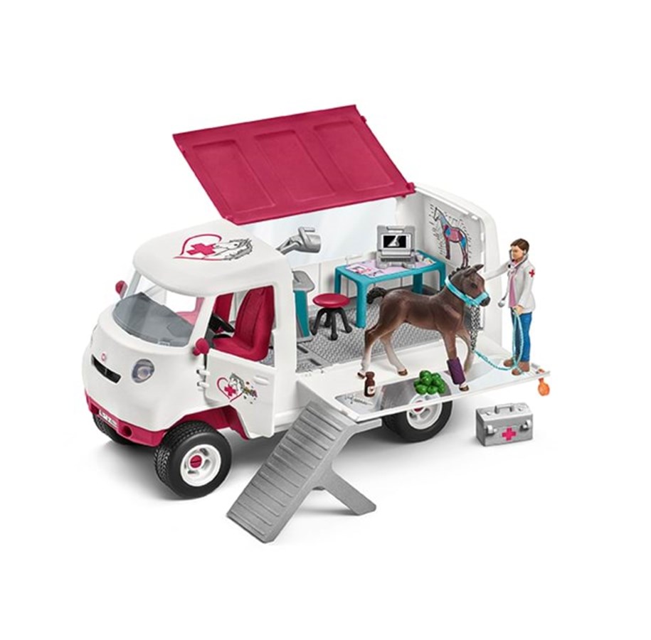 Schleich - Schleich Mobiilieläinlääkäri Hanoverian varsan kanssa - 42370