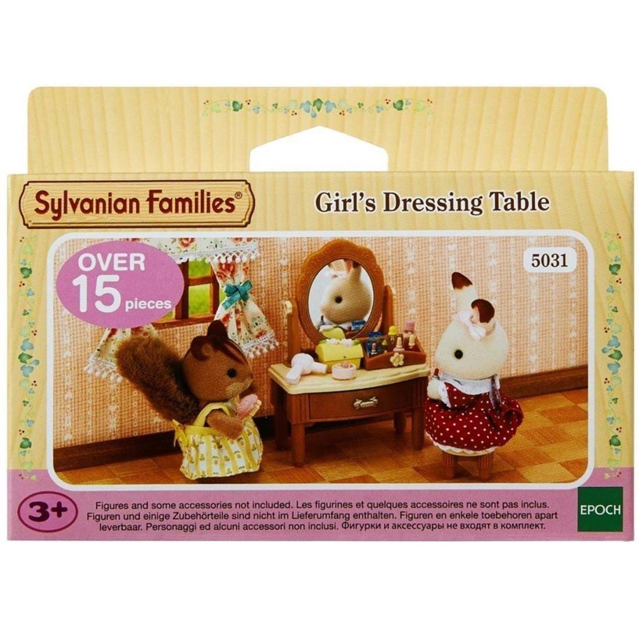 Nuket, pehmolelut ja oheistarvikkeet - Sylvanian Families Girls Dressing Table - 5031